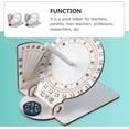 thumbnail image 4 of LANFENG Clocks 2pcs Sundial Wooden Scientific Models Sundial Desktop Ornaments, 4 of 9