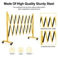 thumbnail image 3 of GloryStar Expandable Metal Barricade Gate, Mobile Safety Barrier with Retractable Traffic Fence, Easy Assembly, and Casters, 3 of 7