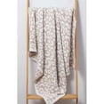 thumbnail image 4 of Manta de microfibra reversible CREVENT 50''X60'' ultra suave para sofá cama beige a cuadros, 4 of 6