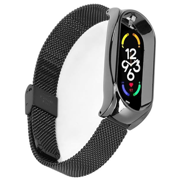 Correa de Malla de Acero Inoxidable Apta para Mi Band 7 Accesorio de Banda de Repuesto Compatible con Mi Band 7 ANGGREK Otros