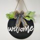 thumbnail image 2 of Listado de bienvenida Listado de madera redondo Letrero de puerta Colgante de bienvenida Arco Letrero de puerta creativo bienvenido TUNC Sencillez, 2 of 5