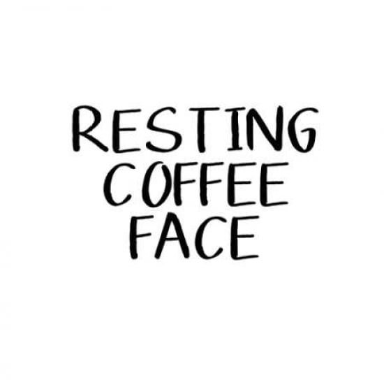 Resting Coffee Face Canvas Art - Linda Woods(24X24)