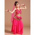 thumbnail image 1 of danza del vientre danza traje moneda Halter cadera bufanda /M Colcomx Traje de la danza del vientre, 1 of 8