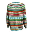 thumbnail image 5 of Guluxicc Sweaters for Women Crewneck Long Sleeve Vintage Sweaters Tops Winter Warm Cozy Pullovers Outfits, Blue, L, 5 of 5