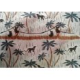 thumbnail image 4 of oneOone Cotton Silk Fabric Tree|Leopard & Monkey Ikat Printed Fabric 1 Yard 42 Inch Wide, 4 of 4