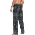 thumbnail image 6 of GZHJMY Pajama Pants for Men - Grey Spider Web, Loose Thin PJs Lounge Sleep Bottoms with Pockets Drawstring, Christmas New Year Birthday Gifts, X-Large, 6 of 7