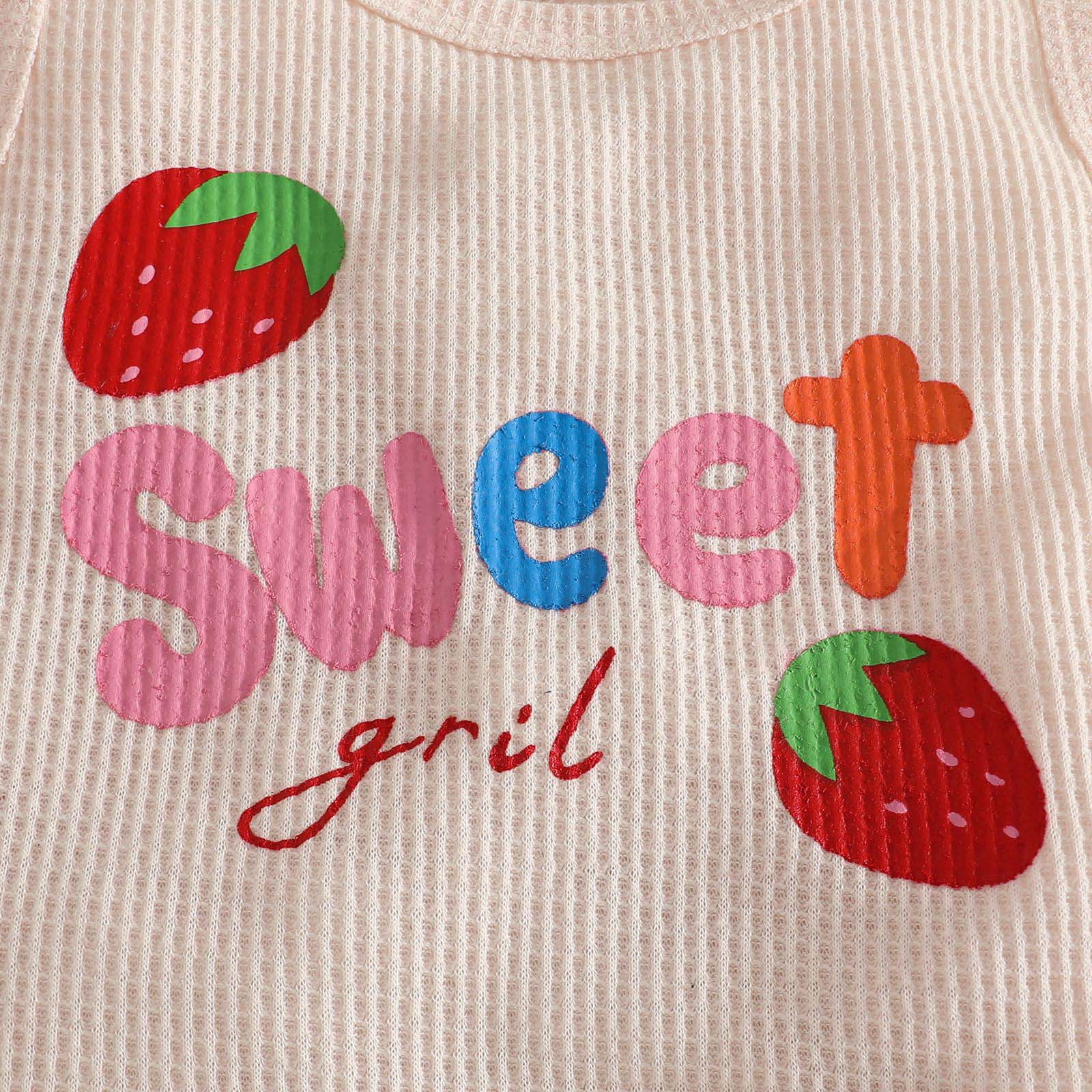 Faraee 0-3 Years Toddler Baby Girl Summer Clothes Ribbed Waffle 2 Piece Outfits Tassel Hem Tank Tops Drawstring Shorts Clothing Set Beige