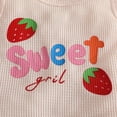 thumbnail image 6 of Xyant Toddler Baby Girl Summer Clothes Sweet Girl Strawberry Sleeveless Shirt Shorts Set Infant Cute Summer Outfits (Beige,12-18 Months), 6 of 7