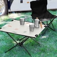 thumbnail image 4 of Falling Leaves Pattern Galaxy Pine Tree Xmas Painting Christmas Kids Camping Tables Folding Table for Children 23.6x15.7in 600D Oxford Fabric 110lb Capacity, 4 of 7