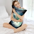 thumbnail image 5 of JUNZAN Watercolor Turtle5 Silk Pillowcase for Hair and Skin,Cooling Sleep Both Sides Silk Satin Pillow Covers with Zipper for Women Men, 5 of 8