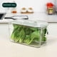 thumbnail image 5 of Organizador de frigorífico, cesta de almacenamiento, estante plegable, apto para cocina, almacenamiento de alimentos, organizador de comida, para hogar, de plástico resistente, fácil de, 5 of 8