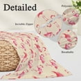 thumbnail image 3 of Pink Flamingo Body Pillow Covers 20"x60", Summer Animals Rustic Soft Brushed Microfiber Breathable Throw Pillow Covers, Pillowcase with Zipper for Couch Sofa Bedroom Living Room, 3 of 9