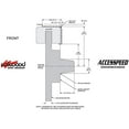 thumbnail image 4 of WILWOOD FRONT & REAR BIG BRAKE COMBO, SLOTTED, SUPERLITE 14 FRONT & 13 REAR, RED CALIPERS, FREE PARKING BRAKE CABLE, BRAKE LINES & FLUID, For 1968-1969 MUSTANG W/2.36 OFFSET, 4 of 9