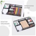 thumbnail image 3 of OULII 1Pack Document Tray for Home 11.8x8.7x1.8in Iron Mesh Desktop Organizer Rectangular Shape, 3 of 8