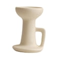 thumbnail image 3 of Candelabro de cerámica decorativo, soporte para velas, elegante y clásico para mesa. Amarillo, 3 of 6
