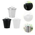thumbnail image 3 of TUIBELYN 3pcs Mini Trash Can Flowerpot Desktop Adorable Waste Bin Flowerpots with Lids, 3 of 8