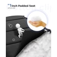 thumbnail image 2 of Padded Folding Chaise Lounge Oversized Support 350lbs, Extra High 16inch Seat Sunbathing Recliner, 2 of 10