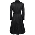 thumbnail image 4 of Fgnfyis Mens Jacket Fashion Court Retro Dress Punk Tuxedo Tailcoat Gothic Stand Collar Coats for Men Black XL, 4 of 8