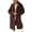 Multi, variant on Women's long wool lambskin collar windbreaker plush button down Coat autumn and winter fashion casual warm coat