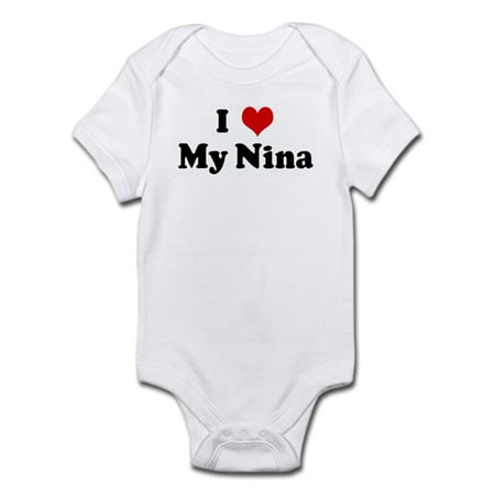 

CafePress - I Love My Nina Infant Bodysuit - Baby Light Bodysuit