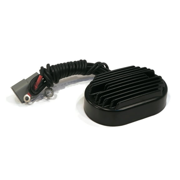 The ROP Shop Black Voltage Regulator with Harness for 2001-2006 Softail Standard FXST, FXSTI