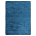 thumbnail image 2 of Get My Rugs UBSLSM111L00Y03A1 3 x 5 ft. Hand Knotted Loom Silk Mix Solid Rectangle Area Rug, Dark Blue, 2 of 5