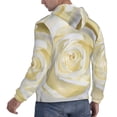 thumbnail image 3 of Bingfone White Rose Men'S Drawstring Hoodie Long Sleeve Pocket Sweatshirts-Large, 3 of 9