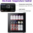 thumbnail image 5 of Auseo Beverage Refrigerator and Cooler, 60 Can Mini Fridge with Glass Door, 1.6cu.ft, Mini Fridge for Bedroom, Office, Drink Cooler, Mini Drink Fridge, Skin Care Fridge, 5 of 7