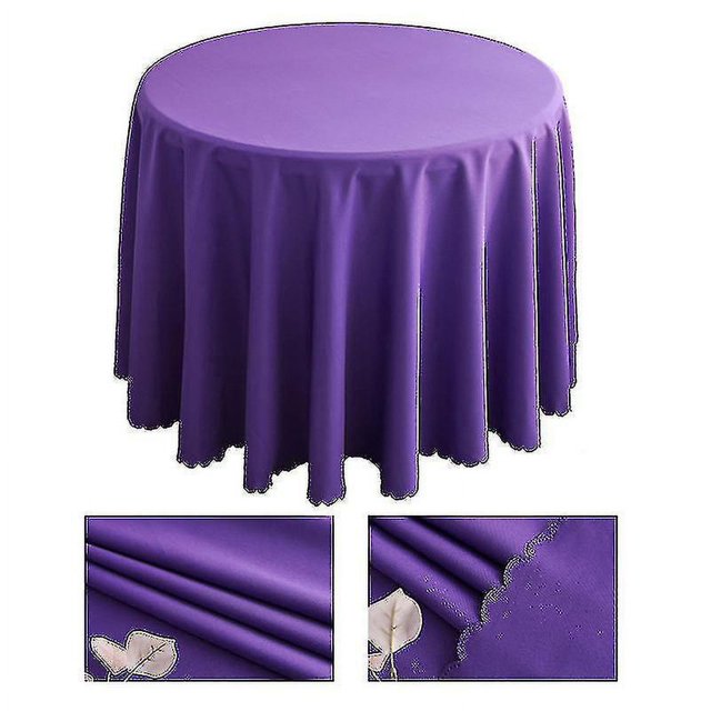 Waterproof Microfiber Tablecloths, Round Tablecloths For Outdoor And Interior Trim Cloth Hk