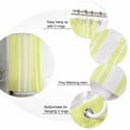 thumbnail image 5 of 72x78 Inch Shower Curtain Yellow White Stripe Bathroom Decor Waterproof Fabric Bathtub Bath Curtains Decorative Modern Rustic Vertical Striped Extra Long Shower Curtain Set with Hooks, 5 of 6