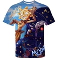 thumbnail image 2 of Camiseta de Anime Sundrop y Moondrop Fnaf, camisetas con estampado 3D para hombre, camisetas de moda de verano con cuello redondo, ropa holgada y genial de Harajuku, 2 of 5