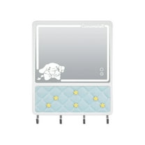 Impressions Vanity Cinnamoroll Lovely Ribbon Vanity Pinboard with Cinnamoroll Artwork, Touch Sensor