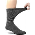 thumbnail image 6 of Warrior Alpaca Socks - Men's & Women's Extra Wide Loose Top Theraputic Casual Crew Alpaca Socks with Comfort Band, 6 of 6