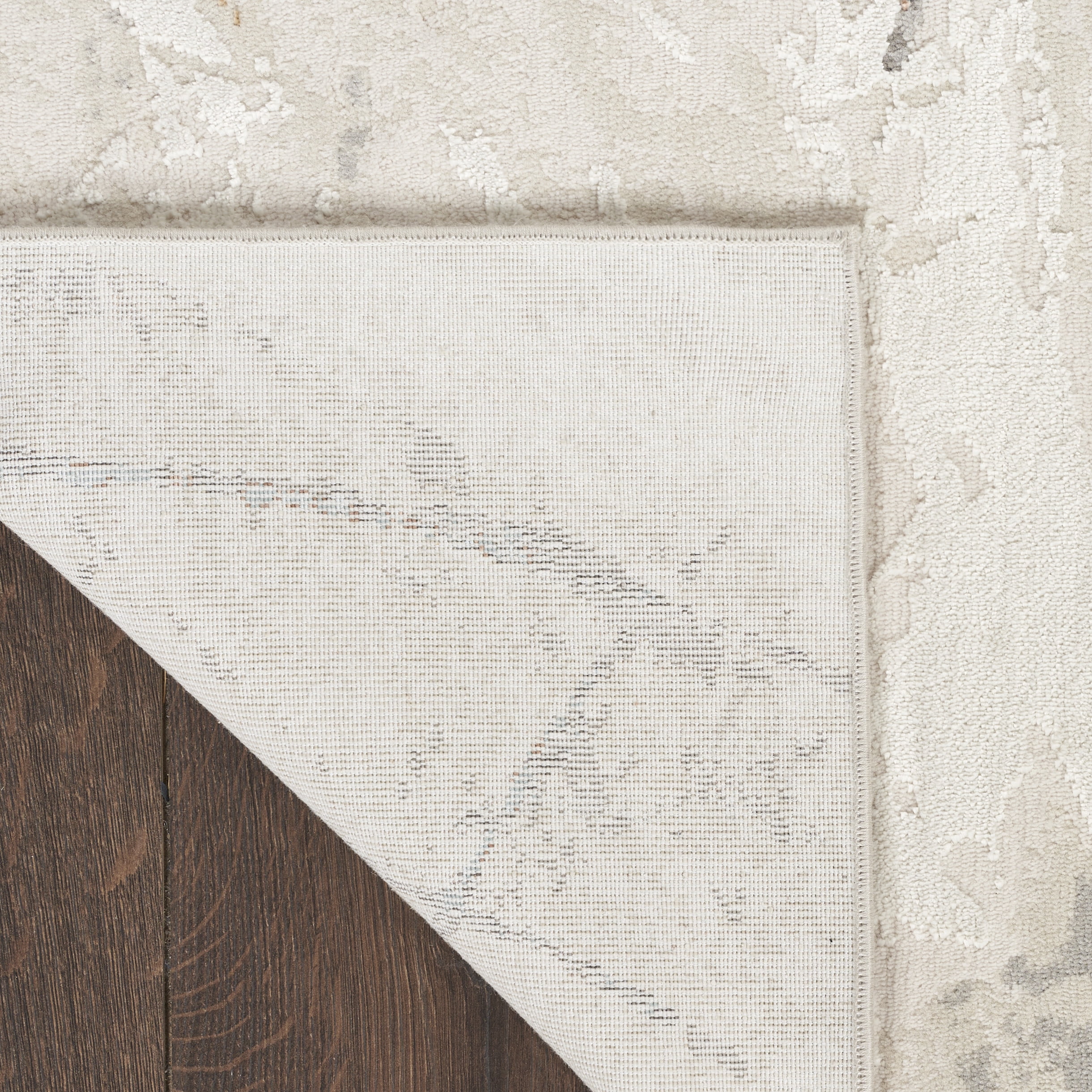 Nourison Desire Abstract Ivory Grey Blue 9' x 12' Area Rug (9x12)