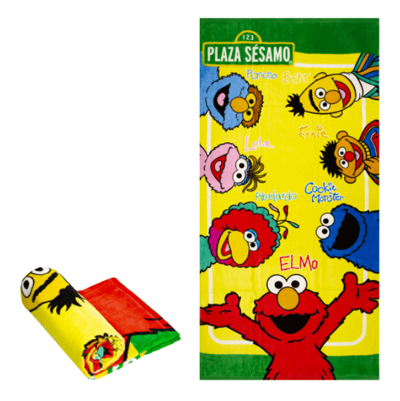 Beach Towel Sesame Street Elmo & Friends Oversized 60\" x 30