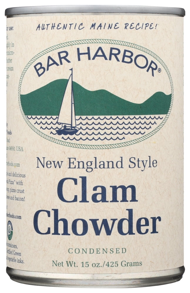 Bar Harbor Condensed New England Style Clam Chowder, 15 oz Can Soup