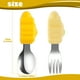thumbnail image 3 of Juego De Cuchara Y Tenedor De Acero Inoxidable Para Bebés Juego De Cubiertos Con Forma De Animal Sin Bpa Aprende A Comer Por Tu Cuenta Juego De Utensilios Juego De Cubiertos Antiahogo Para El Entrenam Muyoka Hogar, 3 of 6