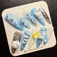 thumbnail image 5 of Pure Handmade Press on nails, JC Press On Nails Kit , Short Length Nail Press Ons, Durable, Easy Application, Stylish Impress Press On Nails,Perfect for Daily Wear & Special Occasions（E21 M）, 5 of 5