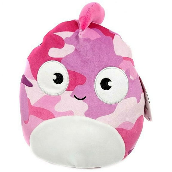 Squishmallows Official Kellytoy Plush 8 inch Bronte the Pink Camo Chameleon - Ultrasoft Stuffed Animal Plush Toy