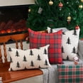 thumbnail image 3 of Christmas Pillow Covers 12x20 inch Christmas Tree Decorative White Throw Pillow Covers Winter Famliy Decoration for Home Couch 040, 3 of 6