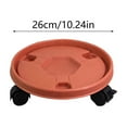 thumbnail image 3 of Hearth & Gear avec Roues Caddy Rond Intérieur Extérieur avec Roues Rouleau Naturel Support Chariot Palette Rouleaux Intérieur Extérieur Fleur Intérieur Auto-Arrosage Tissé, 3 of 6