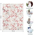 thumbnail image 4 of Pink Baseballs with Bows Pattern Blanket,Comfortable Soft Lamb Wool Throw Blanket,All Season,Warm Lightweight Blankets for Sofa Bed Couch Living Room Chair,30"x40", 4 of 4