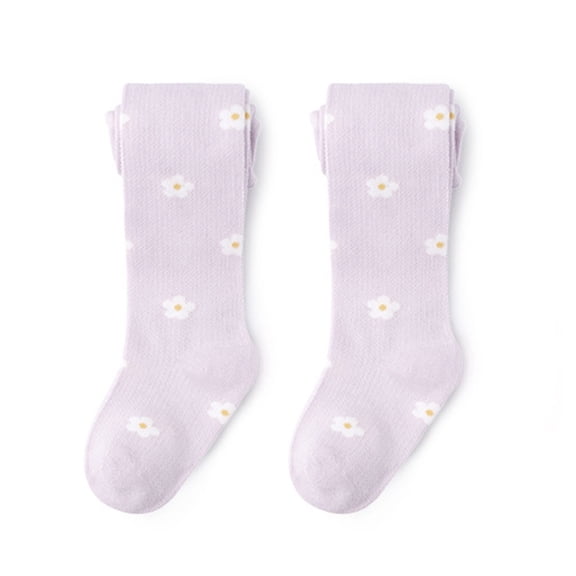 GYRATEDREAM Baby Girl Tights Non-Slip Plain/Ribbed Leggings Seamless Cotton Stockings Pantyhose Newborn Infant Toddler for 4-6Y