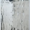 thumbnail image 6 of Balsa Circle Metallic Silver Rectangle 6 feet Foil Tassels Fringe Backdrop Curtains Party, 6 of 8