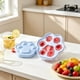 thumbnail image 4 of Paw Shaped Ice Mold Tray Food Grade Silicone Easy Release for Coffee Milk Tea Juice Food Freezer Container 5 Compartments, 4 of 9