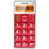 Just5- Mobile Handset GSM Compatible Unlocked" Red"