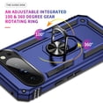 thumbnail image 5 of TJS for Google Pixel 10 / 10 Pro Phone Case, Impact Resistant Metal Ring Magnetic Support Kickstand Drop Protector Cover (Blue), 5 of 6