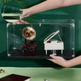 thumbnail image 3 of Acrylic Display Boxes Dust-Proof Cases with Black Base for Models Building Blocks Doll Display Holders Rectangle 40x20x20cm, 3 of 6