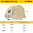 thumbnail image 2 of Truck Tent Qualencey impermeable para plataforma de camión de 6,4 a 6,7 pies, 2 of 8