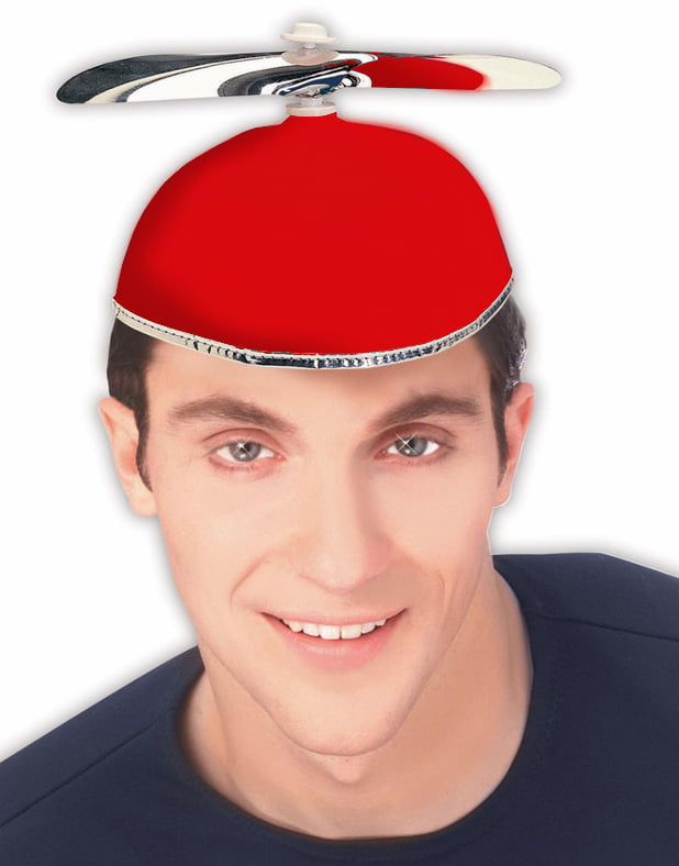 Red Propeller Beanie Hat